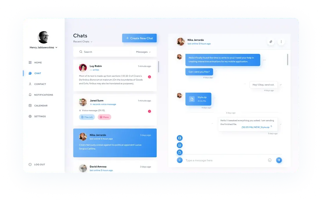 Chat Dashboard Image